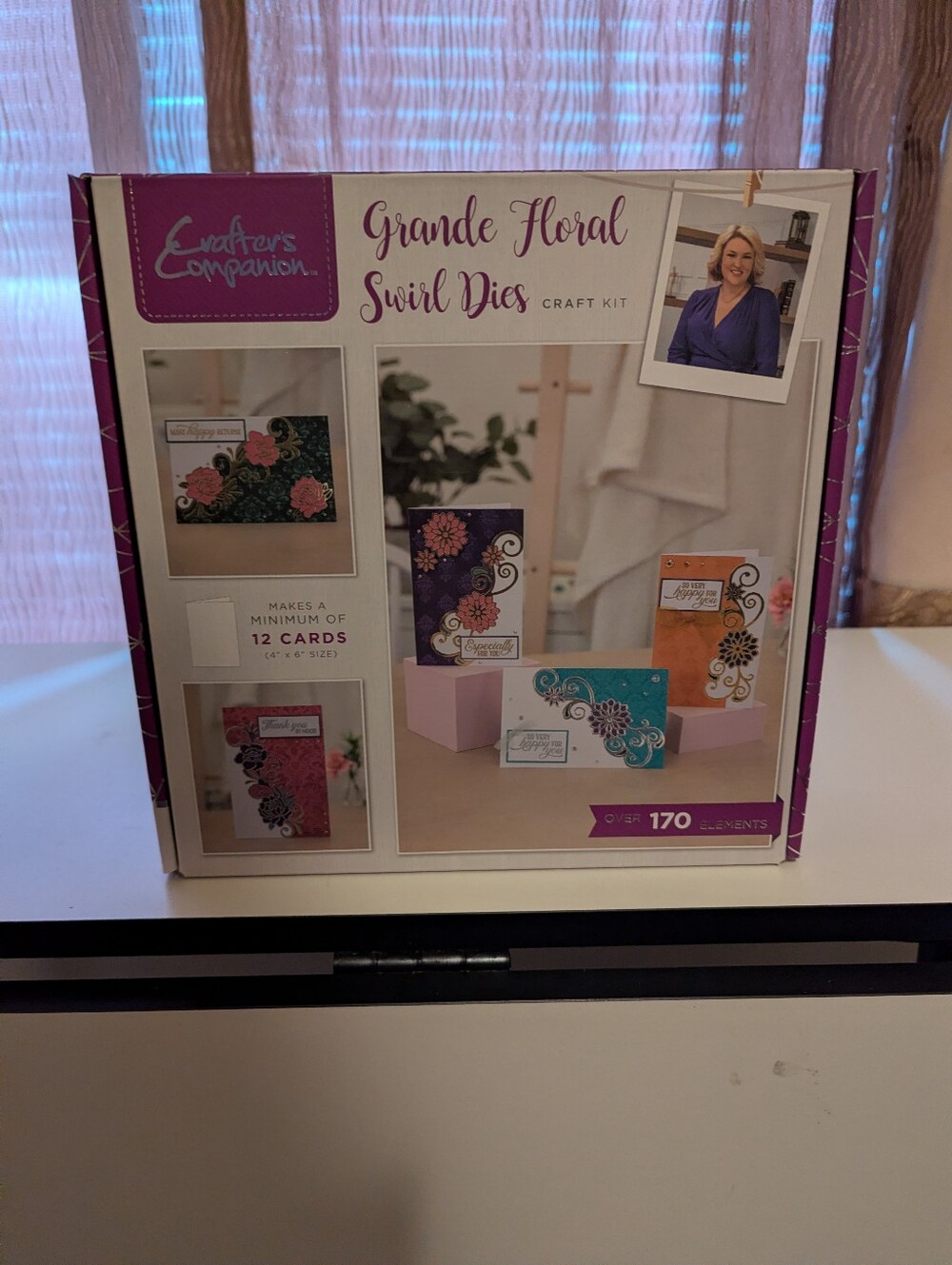 NEW Crafter's Companion Grande Floral Swirl Dies Craft Kit - 170 Pcs # 55